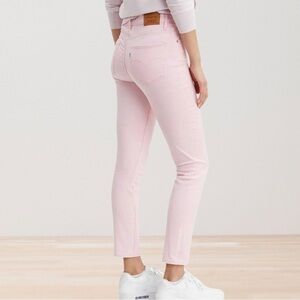 Levi’s 721 High Rise Skinny Pink Denim Jeans